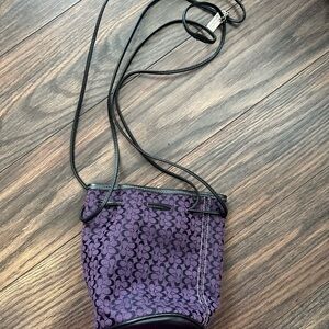 Coach mini bucket bag